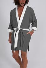Load image into Gallery viewer, Terry Cloth Kimono - Aspen Slate