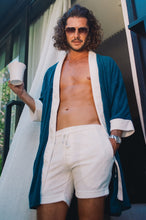 Load image into Gallery viewer, Terry Cloth Kimono - Newport Navy