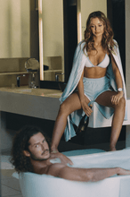 Load image into Gallery viewer, Terry Cloth Bikini Top - Amalfi Azure