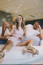 Load image into Gallery viewer, Terry Cloth Halter Top - Palm Springs Pink