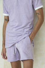 Load image into Gallery viewer, Drawstring Terry Shorts - French Lavender