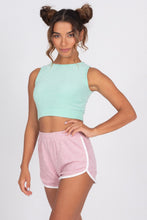 Load image into Gallery viewer, Terry Cloth Halter Top - Tahitian Seafoam