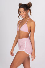 Load image into Gallery viewer, Terry Cloth Bikini Top - Palm Springs Pink
