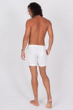 Load image into Gallery viewer, White Terry Cloth Shorts - Back
