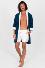 Load image into Gallery viewer, Terry Cloth Kimono - Newport Navy