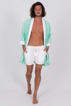 Load image into Gallery viewer, Terry Cloth Kimono - Tahitian Seafoam