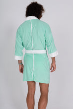 Load image into Gallery viewer, Terry Cloth Kimono - Tahitian Seafoam