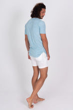 Load image into Gallery viewer, Baby Blue Terry Cloth Shirt - Back