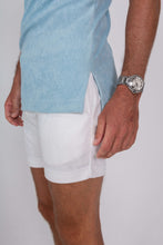 Load image into Gallery viewer, Baby Blue Terry Cloth Shirt - Close-up