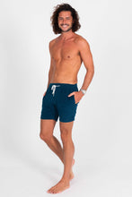 Load image into Gallery viewer, Navy Blue Terry Cloth Shorts - Front