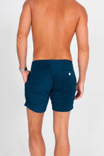 Load image into Gallery viewer, Navy Blue Terry Cloth Shorts - Back