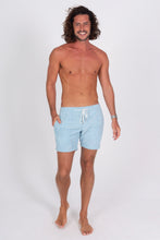 Load image into Gallery viewer, Baby Blue Terry Cloth Shorts - Front