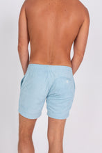Load image into Gallery viewer, Baby Blue Terry Cloth Shorts - Back