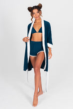 Load image into Gallery viewer, Terry Cloth Kimono - Newport Navy
