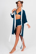 Load image into Gallery viewer, Terry Cloth Bikini Top - Newport Navy
