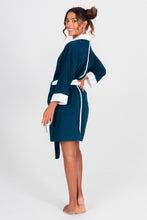 Load image into Gallery viewer, Terry Cloth Kimono - Newport Navy