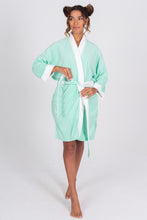 Load image into Gallery viewer, Terry Cloth Kimono - Tahitian Seafoam