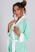 Load image into Gallery viewer, Terry Cloth Kimono - Tahitian Seafoam
