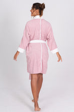 Load image into Gallery viewer, Terry Cloth Kimono - Palm Springs Pink
