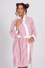 Load image into Gallery viewer, Terry Cloth Kimono - Palm Springs Pink