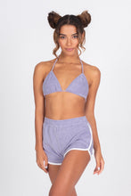 Load image into Gallery viewer, Terry Cloth Bikini Top - French Lavender