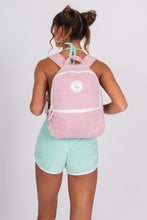 Load image into Gallery viewer, Terry Cloth Backpack - Palm Springs Pink