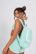 Load image into Gallery viewer, Terry Cloth Backpack - Tahitian Seafoam