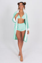 Load image into Gallery viewer, Terry Cloth Kimono - Tahitian Seafoam