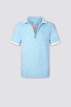 Load image into Gallery viewer, Terry Cloth Polo - Amalfi Azure