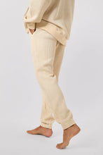 Load image into Gallery viewer, Waffle Jogger Pants - Bavarian Cream