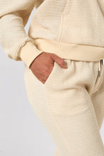 Load image into Gallery viewer, Waffle Jogger Pants - Bavarian Cream
