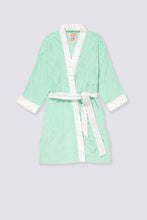 Load image into Gallery viewer, Terry Cloth Kimono - Tahitian Seafoam