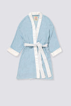 Load image into Gallery viewer, Terry Cloth Kimono - Amalfi Azure