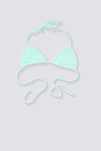 Load image into Gallery viewer, Terry Cloth Bikini Top - Tahitian Seafoam