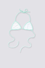 Load image into Gallery viewer, Terry Cloth Bikini Top - Tahitian Seafoam