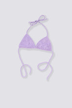Load image into Gallery viewer, Terry Cloth Bikini Top - French Lavender