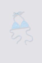 Load image into Gallery viewer, Terry Cloth Bikini Top - Amalfi Azure