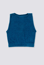 Load image into Gallery viewer, Terry Cloth Halter Top - Newport Navy