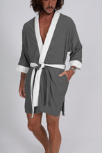 Load image into Gallery viewer, Terry Cloth Kimono - Aspen Slate
