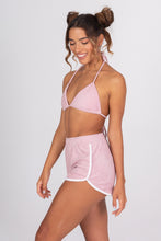 Load image into Gallery viewer, Terry Cloth Bikini Top - Palm Springs Pink
