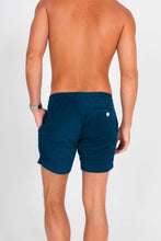 Load image into Gallery viewer, Navy Blue Terry Cloth Shorts - Back
