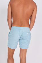 Load image into Gallery viewer, Baby Blue Terry Cloth Shorts - Back
