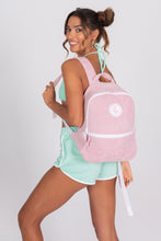 Load image into Gallery viewer, Terry Cloth Backpack - Palm Springs Pink

