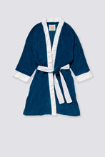 Load image into Gallery viewer, Terry Cloth Kimono - Newport Navy
