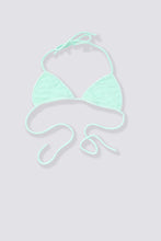 Load image into Gallery viewer, Terry Cloth Bikini Top - Tahitian Seafoam
