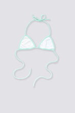 Load image into Gallery viewer, Terry Cloth Bikini Top - Tahitian Seafoam

