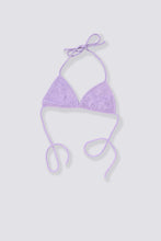 Load image into Gallery viewer, Terry Cloth Bikini Top - French Lavender
