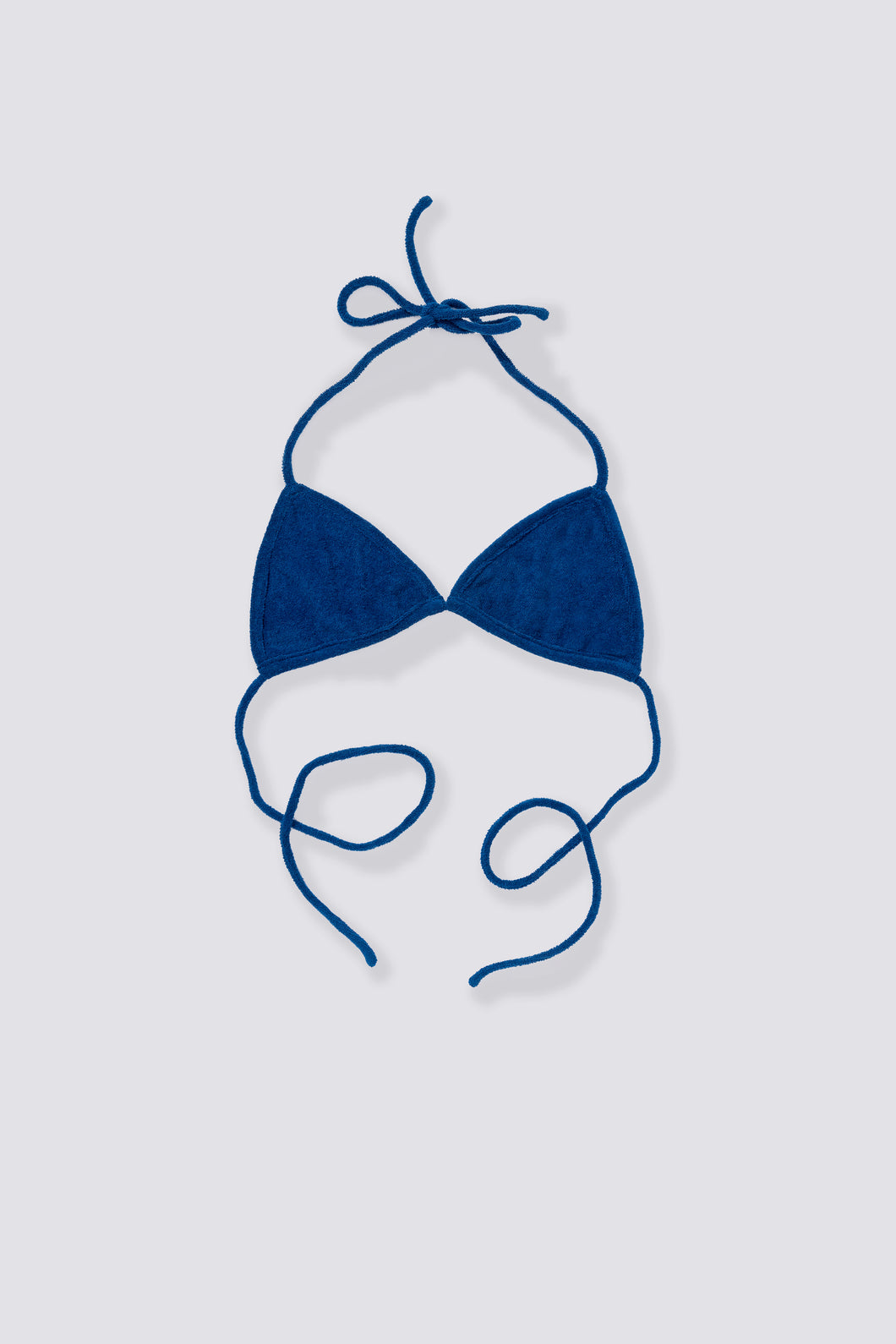 Terry Cloth Bikini Top - Newport Navy