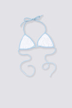 Load image into Gallery viewer, Terry Cloth Bikini Top - Amalfi Azure
